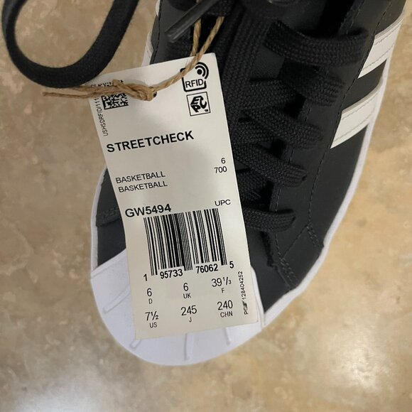 Adidas Streetcheck Women’s Sneakers – Black/White – Size 7.5M - Picture 5 of 5